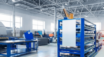 Taller de empresa con maquinaria