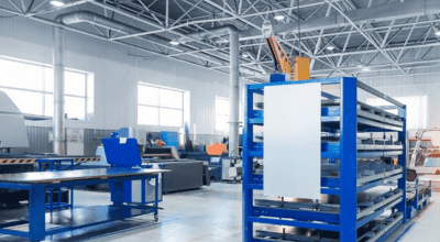 Taller de empresa con maquinaria