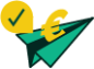 a yellow and green sign