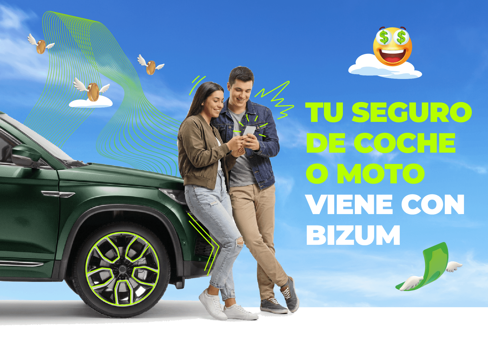 Tu seguro de coche o moto viene con Bizum