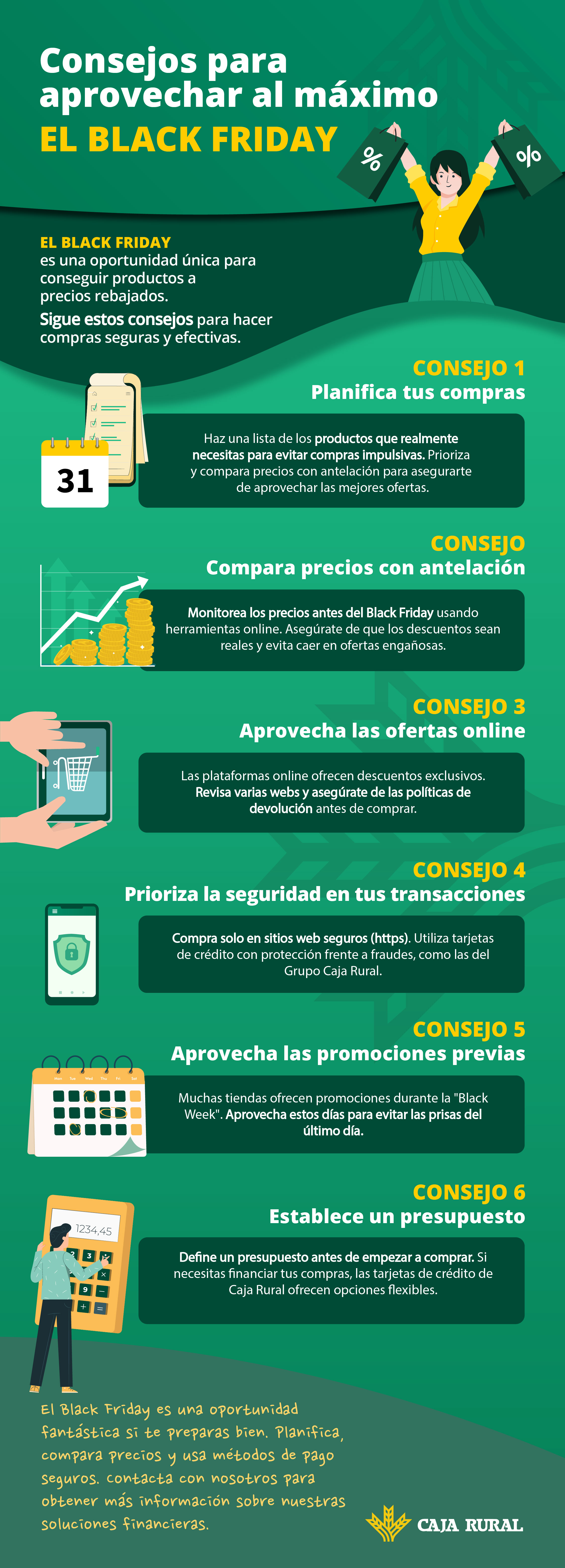 Consejos para aprovechar el Black Friday de forma segura.