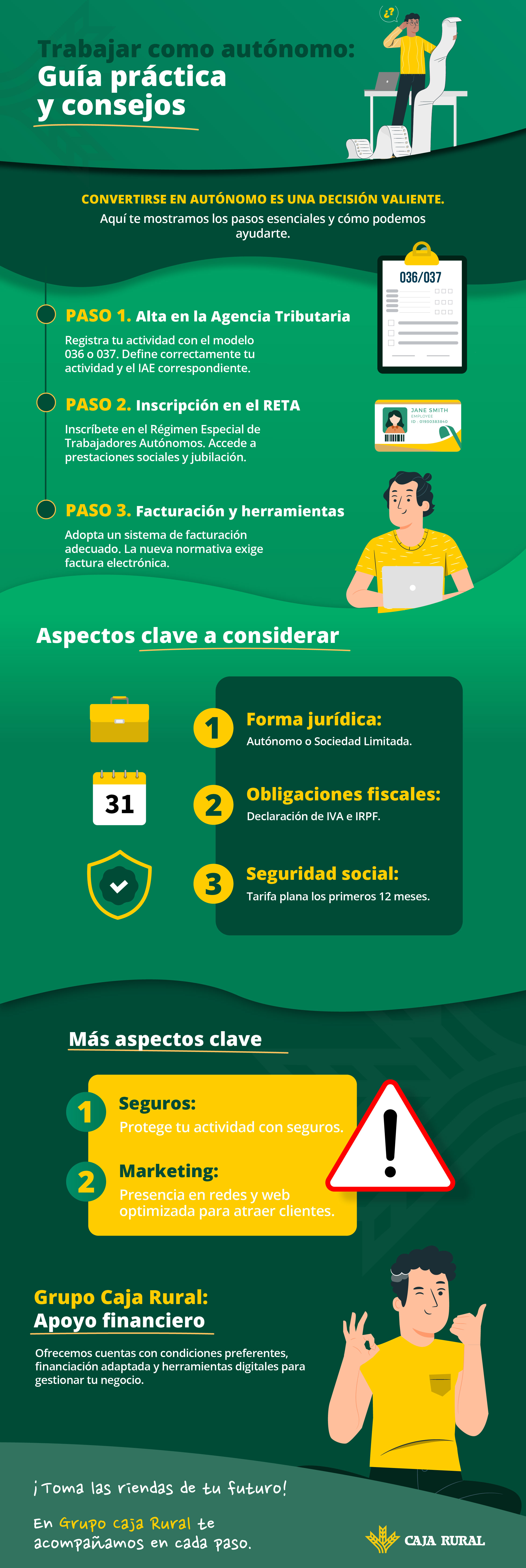 Claves para empezar a trabajar como autónomo.