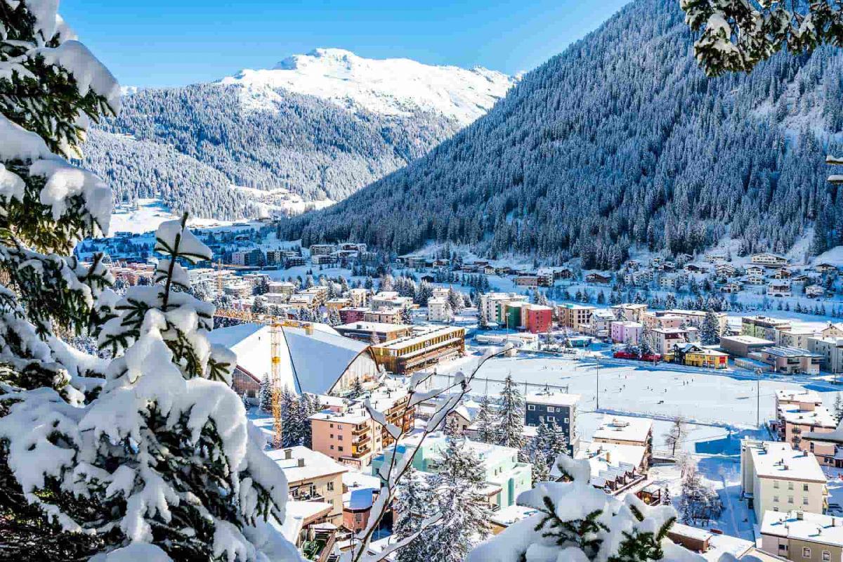 Ciudad con nieve Ciudad con nieve